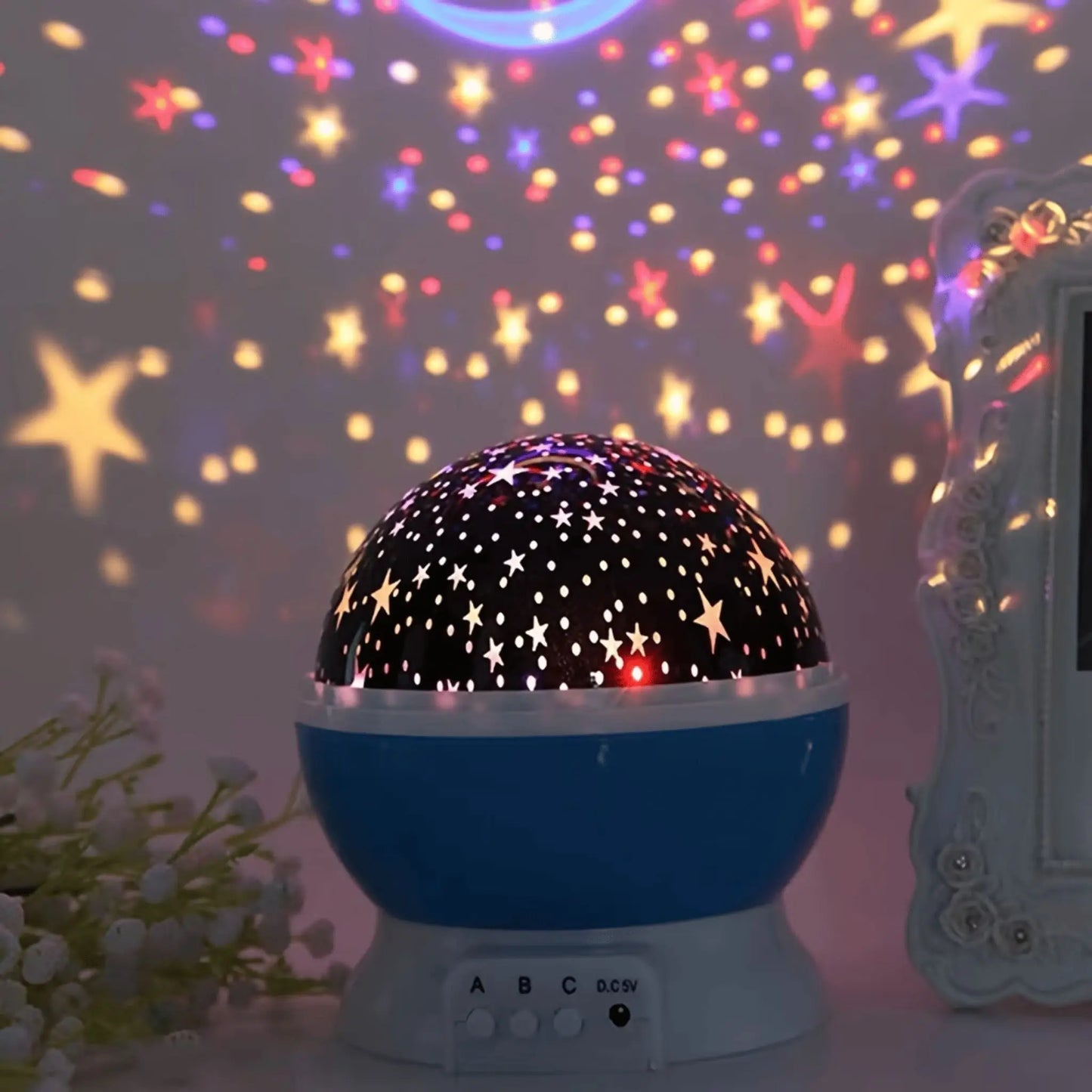 🌌 جهاز عرض النجوم الذكي – جو ساحر، نوم أسرع، هدية مثالية لكل العائلة!